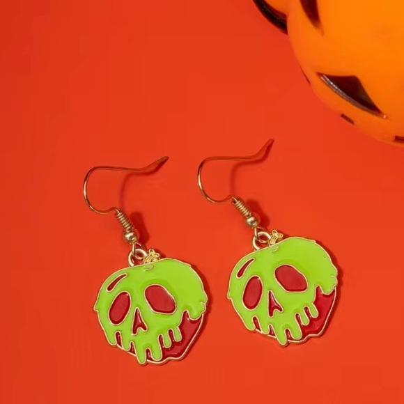 Disney Jewelry - Snow White poison apple earrings